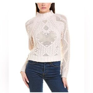 Free People Turtleneck Wool-Blend Sweater